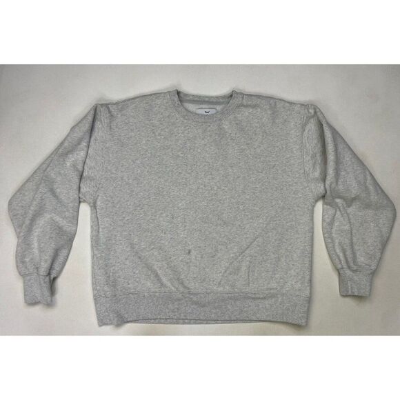 TNA Blank Crewneck Sweatshirt Women Size 2 Medium Gray - Picture 1 of 6